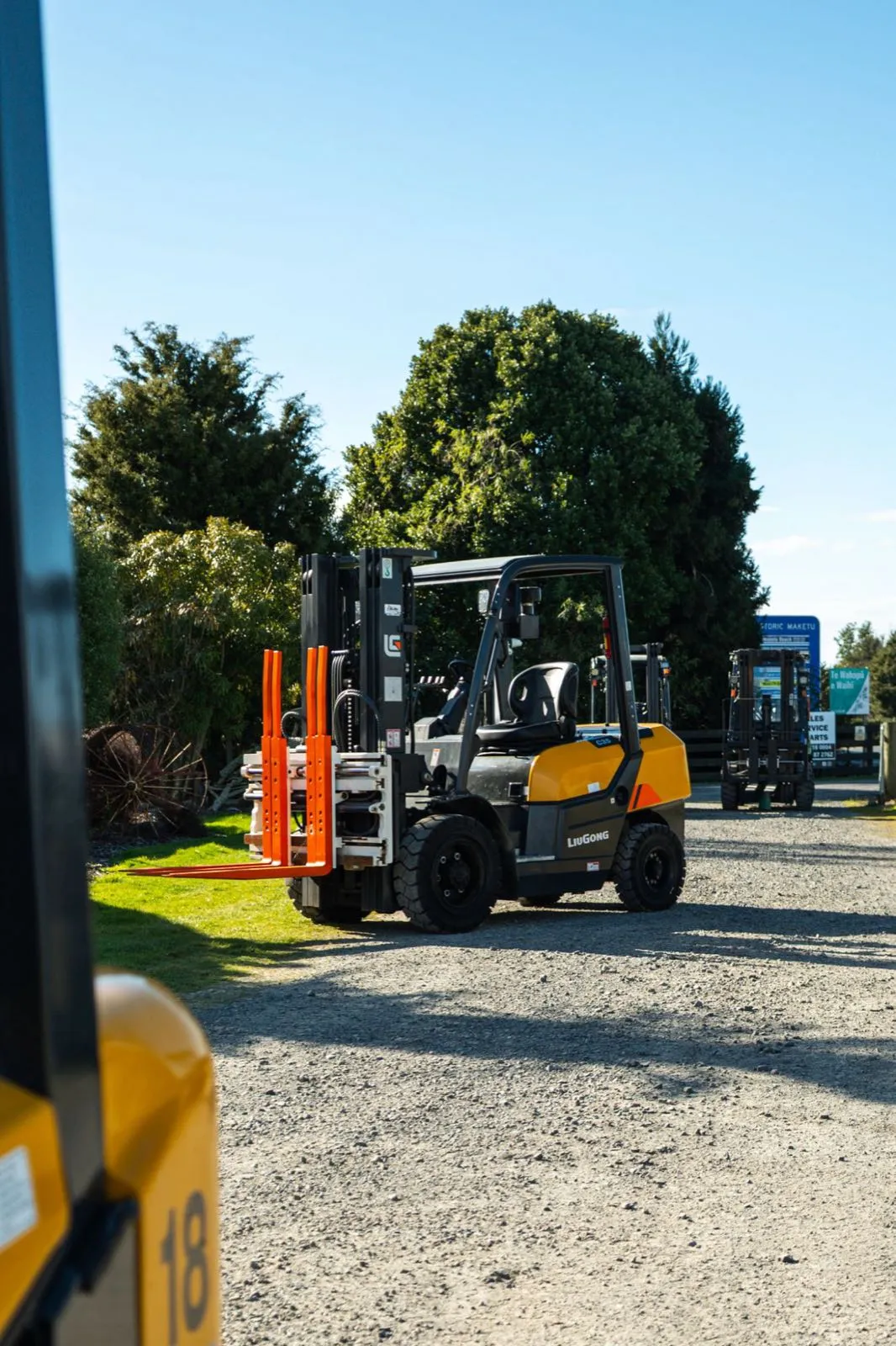 LiuGong forklift in the A&S Equipment yard