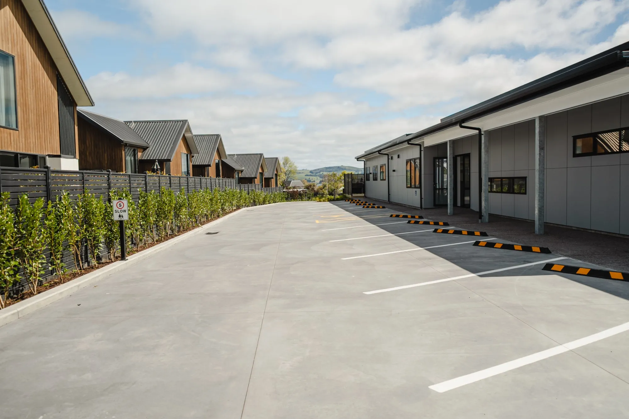 The finished concrete car park at BestStart Kokomea
